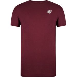 SikSilk Shirt  bourgogne / wit