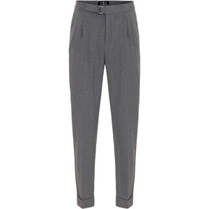 Dandalo Bandplooibroek  grijs / lichtgrijs