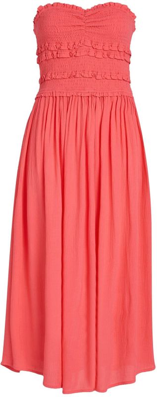 Bandeaujurk - Effen - Viscose - Gevoerde Zoom/Rand