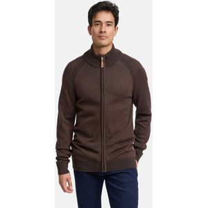 INDICODE JEANS Gebreid vest 'INMassum'  bruin