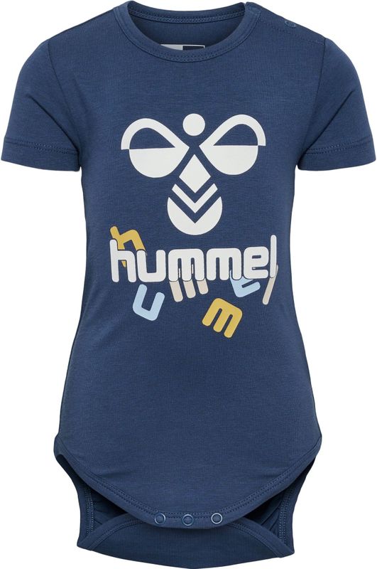 Hummel Rompertje/body  navy / lichtblauw / lichtgeel / wit
