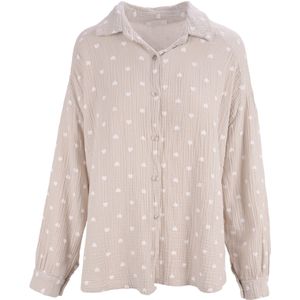 Seasons of April Blouse 'Liya'  beige / wit