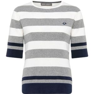 Jacey Quinn Trui  navy / grijs / wit