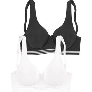 NUANCE BH  zwart / wit