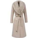 Salsa - Tussenmantel - Beige - Klassieke Mantel - Normale Pasvorm