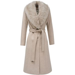 Salsa - Tussenmantel - Beige - Klassieke Mantel - Normale Pasvorm