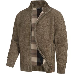 INDICODE JEANS Gebreid vest ' INFilion '  bruin