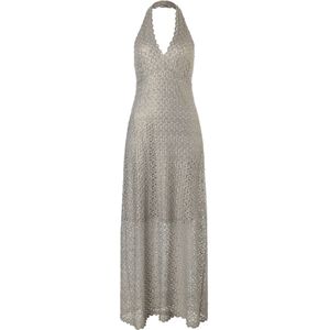 Ana Alcazar Gebreide jurk 'Zisora'  zilver