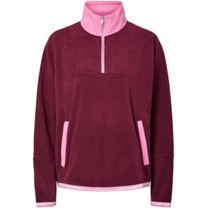 Pcdebz - Fleecejack - Zacht - Hoge Kraag - Lange Mouwen - Rits