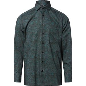 Andrew James Zakelijk overhemd  antraciet / spar