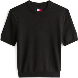 Tommy Jeans Sweatshirt 'ESSENTIAL'  zwart