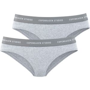 Copenhagen Studios - Bikinibroekje - Grijs mêlee - Set van 2