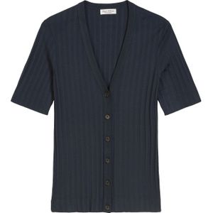 Marc O'Polo - Cardigan - Effen - Slim Fit - Mix van Modal en Katoen
