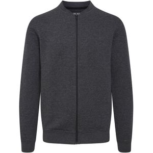 INDICODE JEANS Sweatvest 'Bronte'  grijs gemêleerd