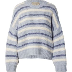 Herrlicher Trui 'Ellana'  smoky blue / lichtblauw / wit