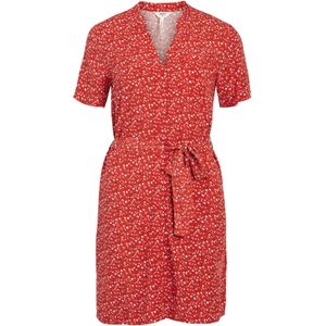 OBJECT Blousejurk 'Ema Elise'  donkerrood / zwart / wit