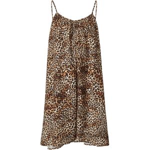 EDITED Jurk 'Freda'  beige / bruin / zwart