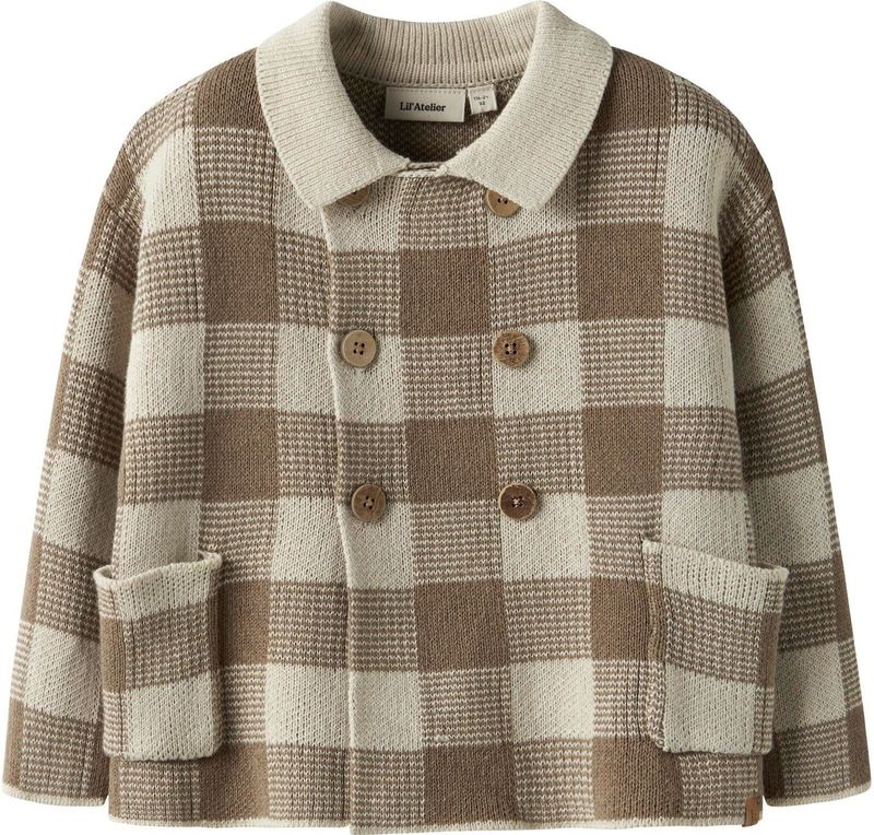 Cardigan - Geruite - Gebreid Vest - Lange Mouwen - Loose Fit