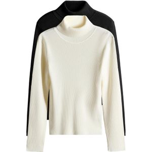 The Set Trui  zwart / wit