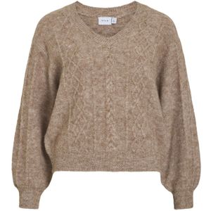 VILA Trui  donkerbeige