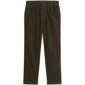 Marc O'Polo DENIM - Donkergroen - Ribbroek - Tapered - Lang