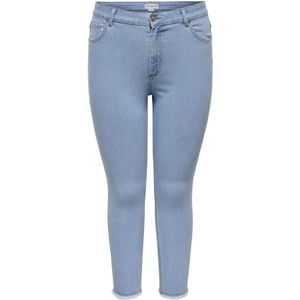 ONLY CARMAKOMA - Mid Waist Skinny Fit Jeans - Blauw - Skinny Broeken