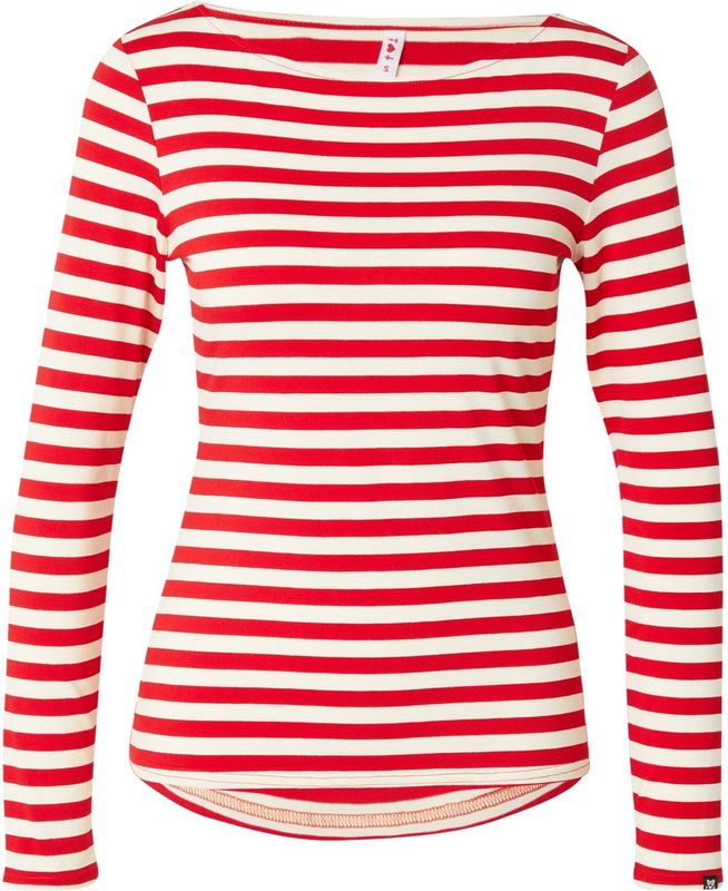 Blutsgeschwister Shirt 'Sweet Sailorette'  rood / wit