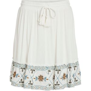 VILA Rok 'Nette'  blauw / bruin / donkerbruin / mintgroen / wit