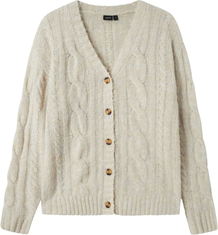 Cardigan - Lange Mouwen - Gebreid - Kabelpatroon