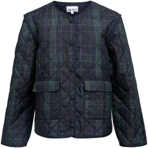 OBJECT Tussenjas 'Objesta'  navy / donkerblauw / spar