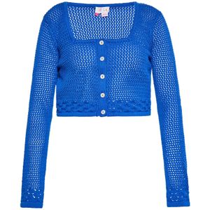 IZIA Gebreid vest  kobaltblauw