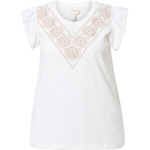 Ulla Popken Shirt  sand / offwhite