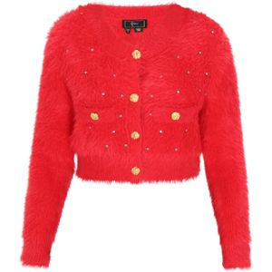 faina Gebreid vest 'Fashion Look'  rood