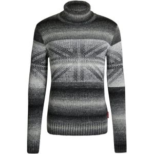 JOOP! Jeans Trui 'Urielo'  grijs / zwart