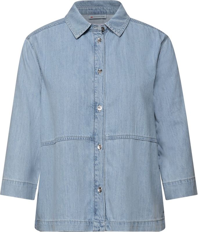 Street One - Denim Blouse - Blauw - Dames