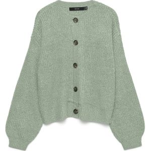 VERO MODA Gebreid vest 'VMLEA'  pastelgroen