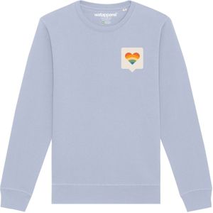 Watapparel Sweatshirt 'Von Herzen'  lichtblauw / gemengde kleuren