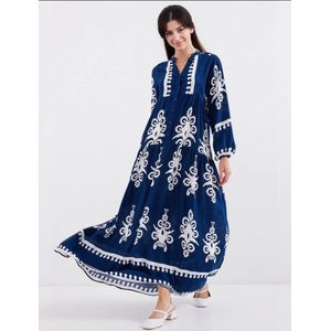 Bigdart Jurk  marine / natuurwit