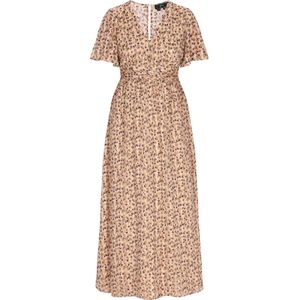 faina Jurk 'Fashion Look'  beige / groen / orchidee / zwart