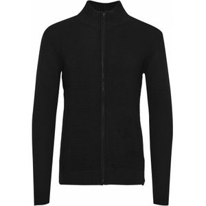 INDICODE JEANS Gebreid vest 'Rickert'  zwart