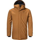 Schöffel - Urban Ins Parka - Lang Jack - Bruin - Met Capuchon