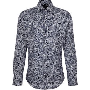 SEIDENSTICKER Zakelijk overhemd 'Smart Essentials'  navy / blauw gemêleerd