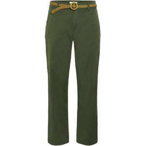 Cream Broek 'Lorraine'  donkergroen