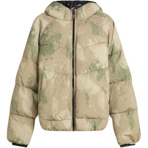 Bershka Tussenjas  kaki / olijfgroen / pastelgroen