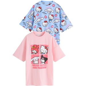 Next Nachthemd  blauw / gemengde kleuren / pink