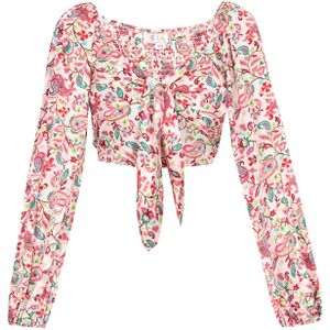 IZIA Blouse 'Festival'  groen / rood / wit