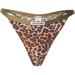 LOVE Stories String 'Roomservice'  bruin / olijfgroen / oranje / lichtoranje