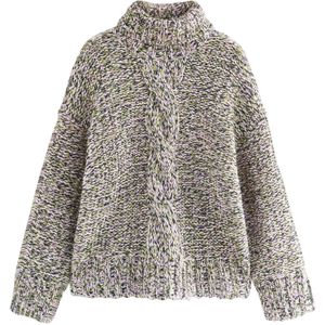 Next Trui  navy / groen / lichtroze