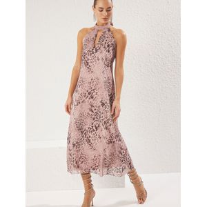 Trendyol Jurk  chocoladebruin / oudroze