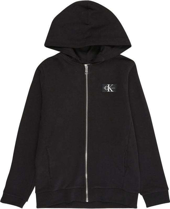 Calvin Klein - Sweatvest - Zwart - Capuchon - Effen